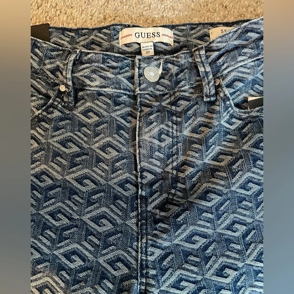 Womens guess cube wash skinny jeans - Picture 6 of 10